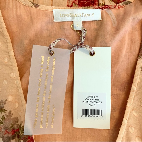 NWT LoveShackFancy Carlton Dress - Picture 9 of 11